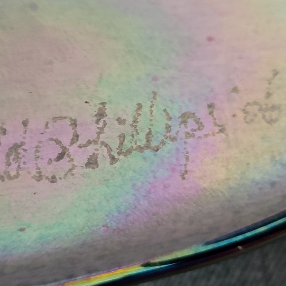 Quoizel Pulled Feather Art Glass Shade Signed Todd Phillips Salamander Art Glass - Picture 11 of 14